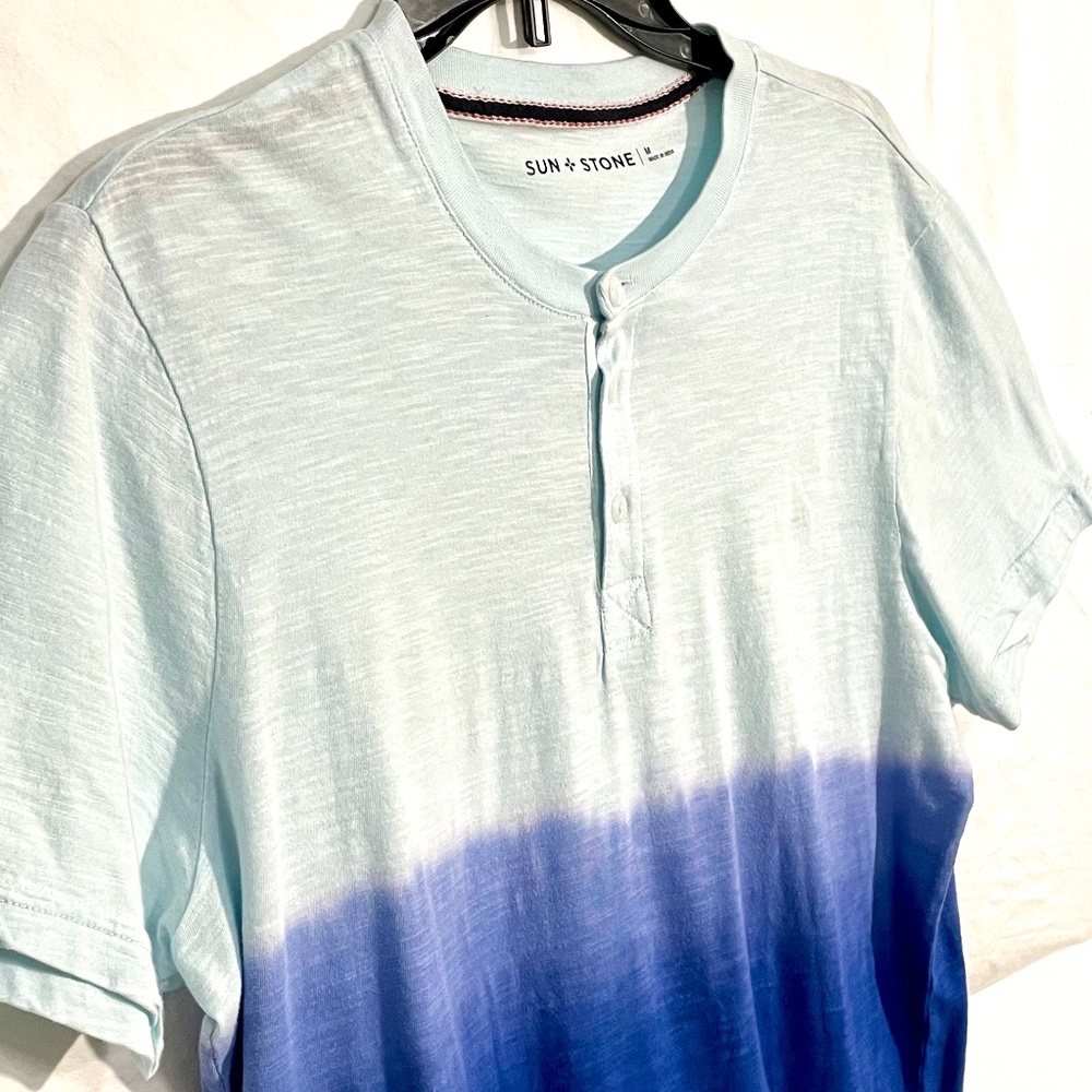 Partial Button Down Blended Color Tees